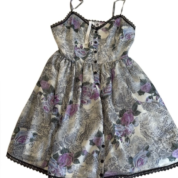 Reformation Dresses & Skirts - Reformed Floral Purple and Gray women’s Dress